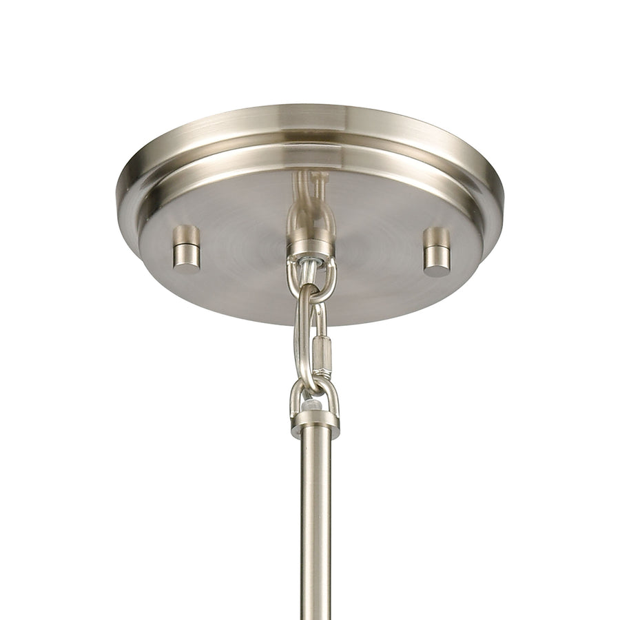 Dawson 4' 1 Light Mini Pendant in Satin Nickel