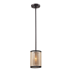 Diffusion 6' 1 Light Mini Pendant in Oil Rubbed Bronze