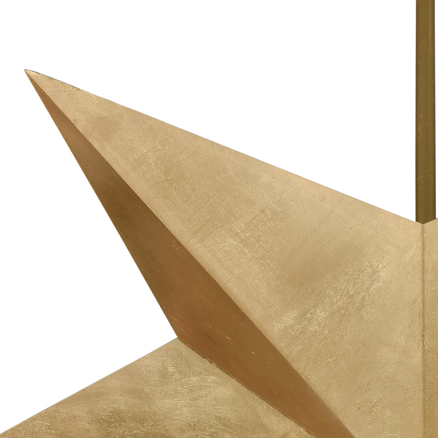 Drama 40' 5 Light Pendant in Gold Leaf