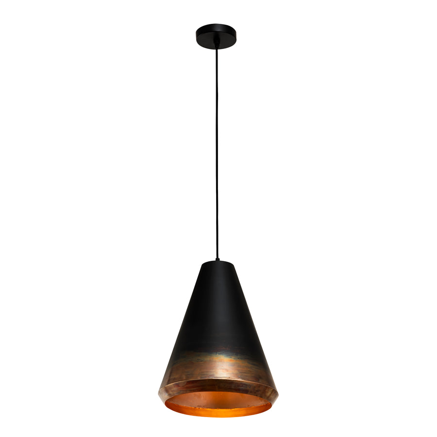 Embla 15' 1 Light Pendant in Brass Ombre