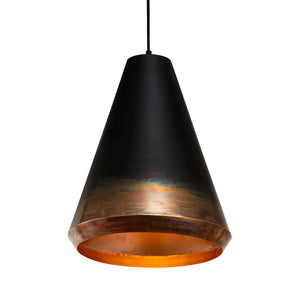 Embla 15' 1 Light Pendant in Brass Ombre