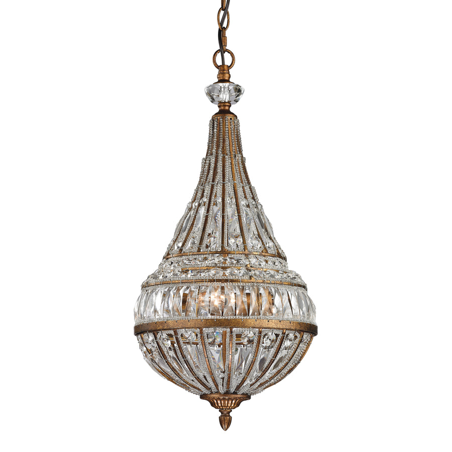 Empire 11' 3 Light Mini Pendant in Mocha