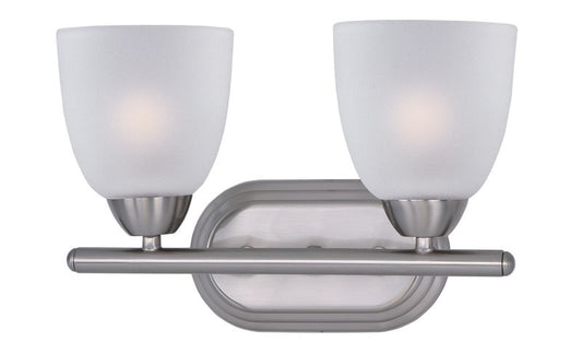 Axis 13" 2 Light Bath Vanity Light in Satin Nickel