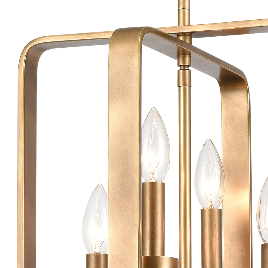 Erindale 13' 4 Light Pendant in Natural