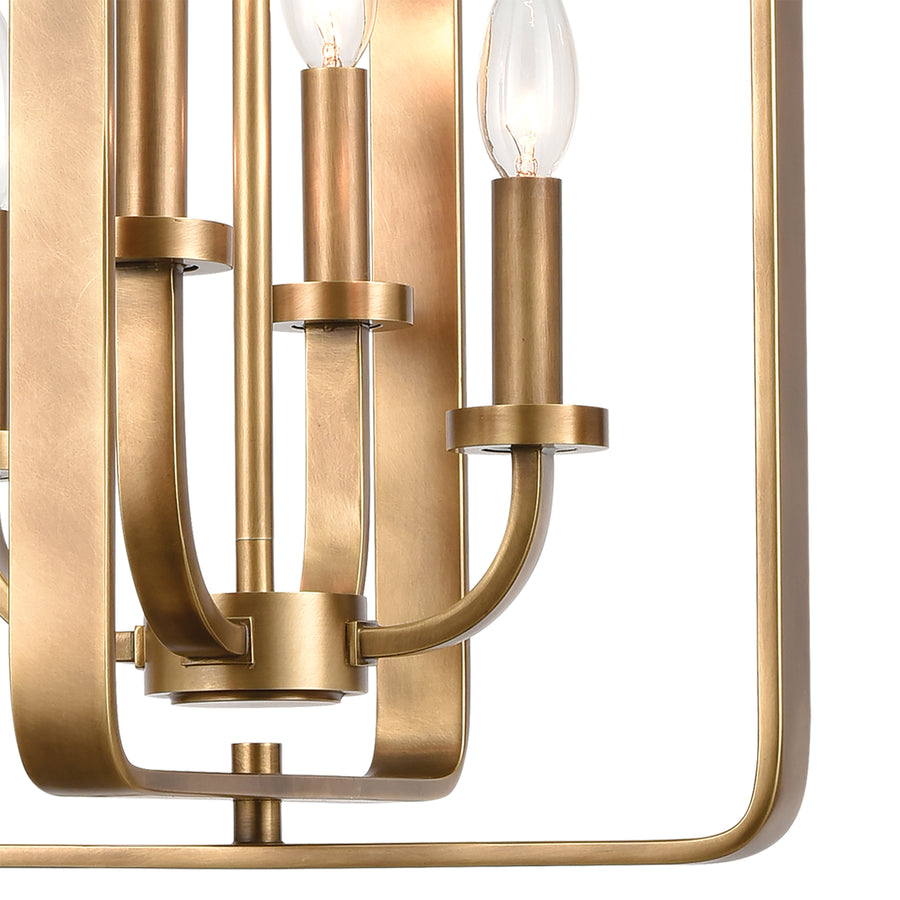 Erindale 13' 4 Light Pendant in Natural