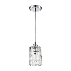 Ezra 4.5' 1 Light Mini Pendant in Polished Chrome