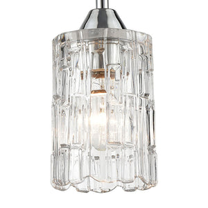 Ezra 4.5' 1 Light Mini Pendant in Polished Chrome