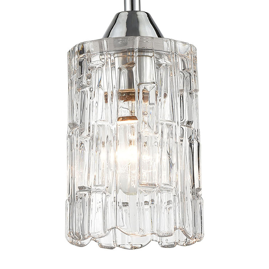 Ezra 4.5' 1 Light Mini Pendant in Polished Chrome