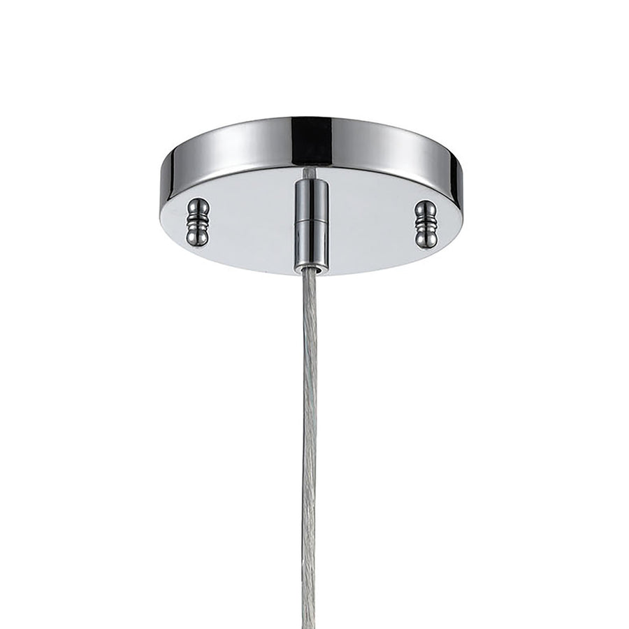 Ezra 4.5' 1 Light Mini Pendant in Polished Chrome