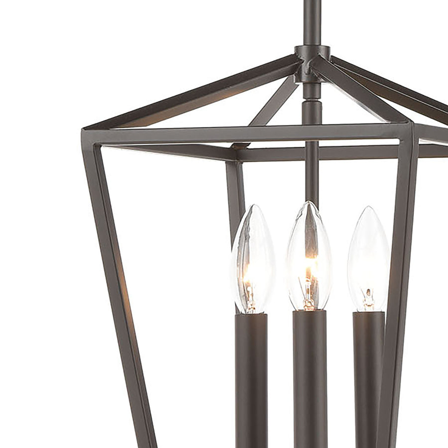 Fairfax 9' 3 Light Mini Pendant in Oil Rubbed Bronze