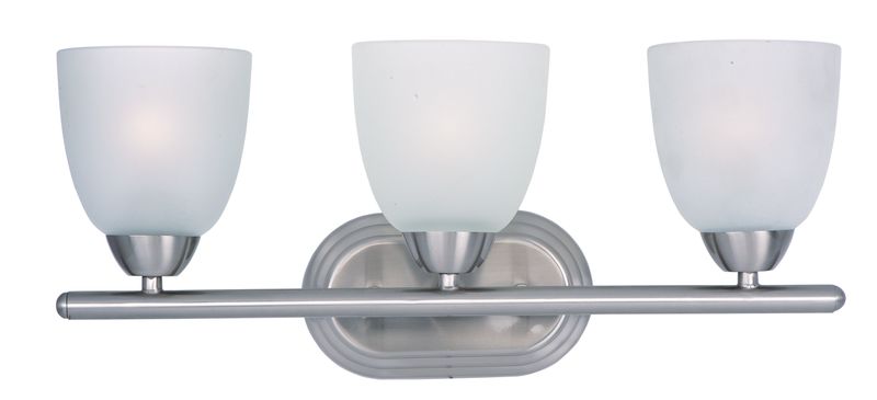 Axis 21' 3 Light Bath Vanity Light in Satin Nickel