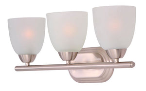 Axis 21' 3 Light Vanity Lighting in Satin Nickel