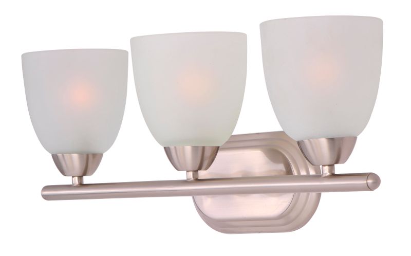 Axis 21' 3 Light Vanity Lighting in Satin Nickel