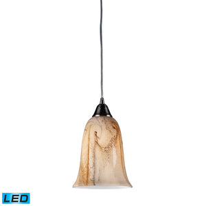 Granite 7' 1 Light LED Mini Pendant in Satin Nickel