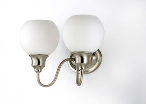 Ballord 14' 2 Light Vanity Lighting in Satin Nickel