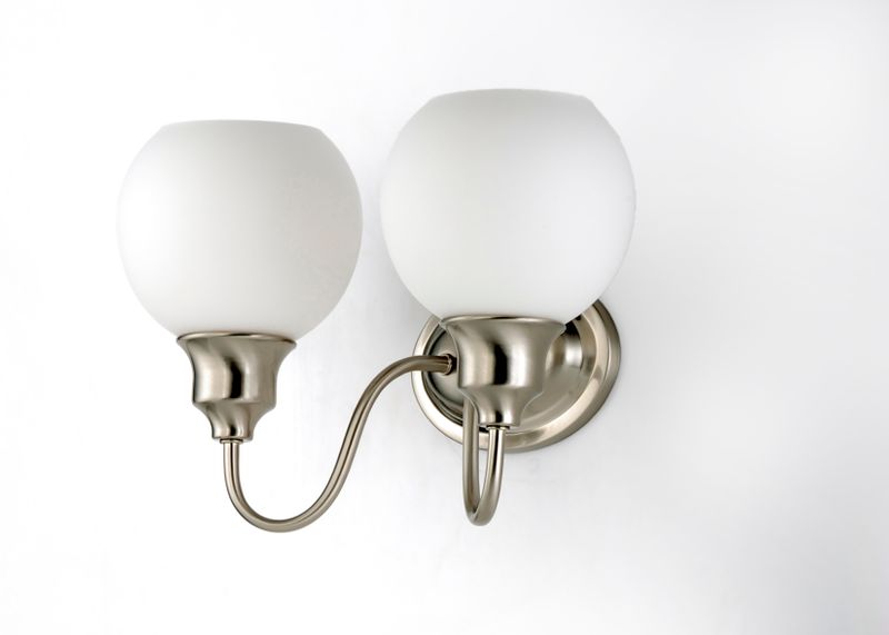 Ballord 14' 2 Light Vanity Lighting in Satin Nickel