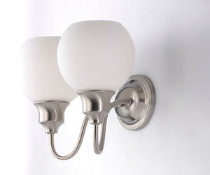Ballord 14' 2 Light Vanity Lighting in Satin Nickel