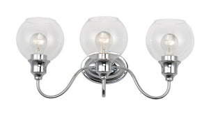 Ballord 22' 3 Light Bath Vanity Light in Polished Chrome