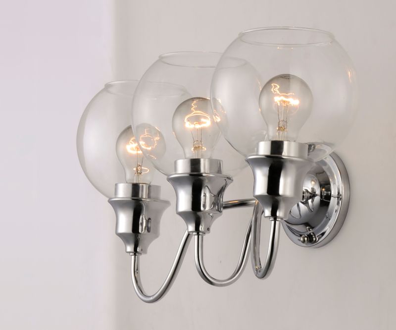 Ballord 22' 3 Light Vanity Lighting in Polished Chrome