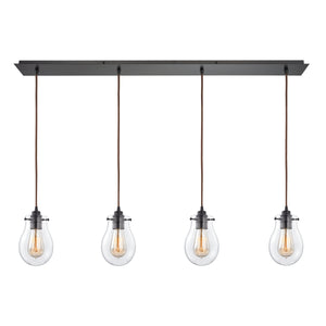 Jaelyn 46' 4 Light Mini Pendant in Oil Rubbed Bronze
