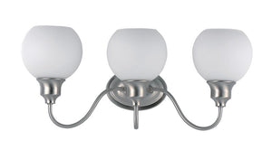 Ballord 22' 3 Light Bath Vanity Light in Satin Nickel