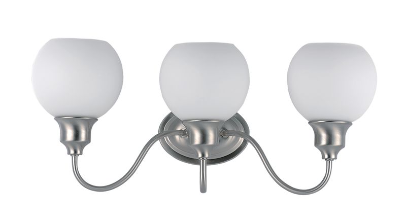 Ballord 22' 3 Light Bath Vanity Light in Satin Nickel