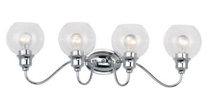 Ballord 31' 4 Light Bath Vanity Light in Polished Chrome