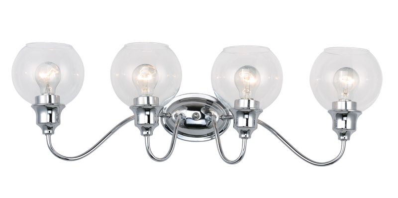 Ballord 31' 4 Light Bath Vanity Light in Polished Chrome
