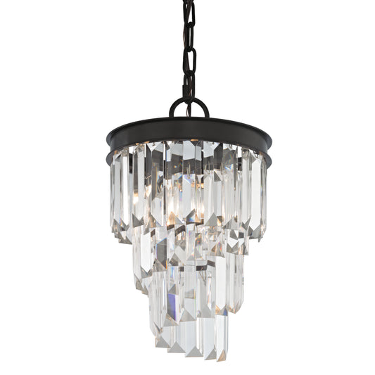 Palacial 12" 1 Light Mini Pendant in Oil Rubbed Bronze
