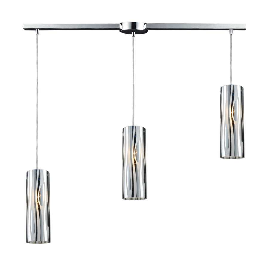 Chromia 36' 3 Light Mini Pendant in Polished Chrome