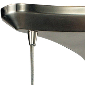 Colorwave 10' 3 Light Mini Pendant in Satin Nickel