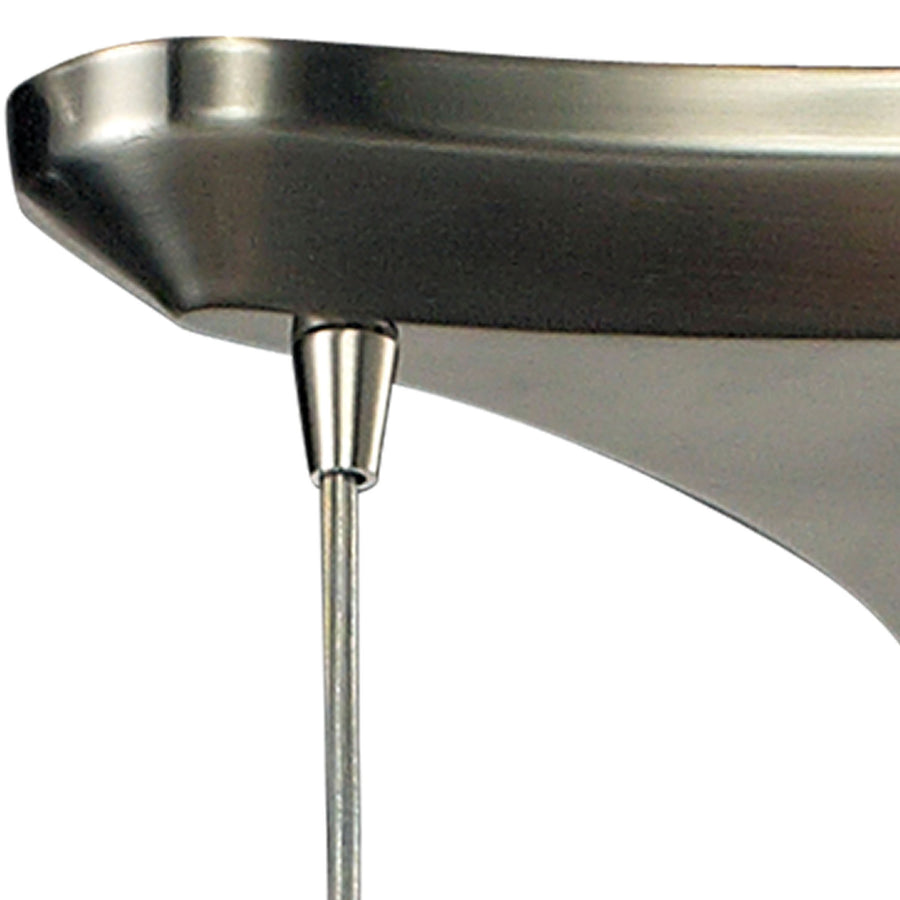 Colorwave 10' 3 Light Mini Pendant in Satin Nickel