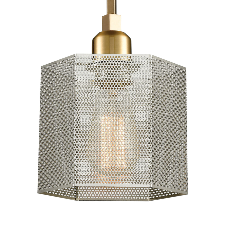 Compartir 6' 1 Light Mini Pendant in Polished Nickel