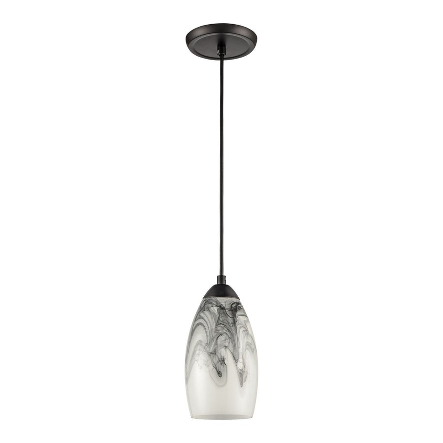 Corey 5' 1 Light Mini Pendant in Matte Black
