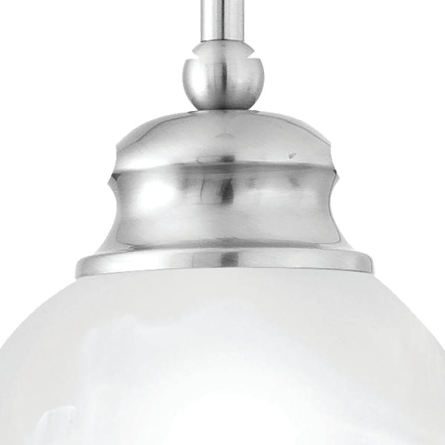 Essentials 9.5' 1 Light Mini Pendant in Brushed Nickel