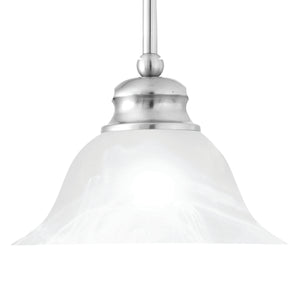 Essentials 9.5' 1 Light Mini Pendant in Brushed Nickel