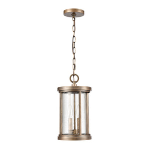 Brison 2 Light Pendant in Vintage Brass
