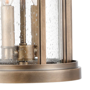 Brison 2 Light Pendant in Vintage Brass
