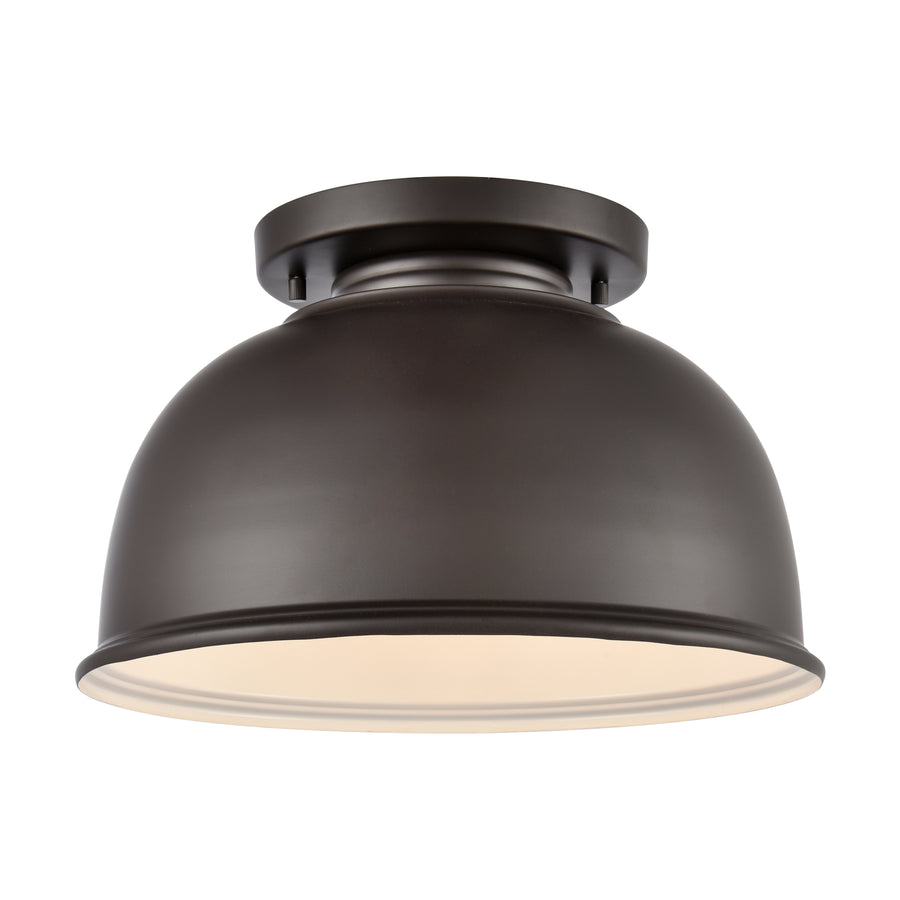 Cedar Park 1 Light Flush Mount in Oil Rubbed Bronze
