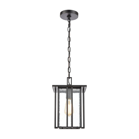 Radnor 1 Light Pendant in Matte Black