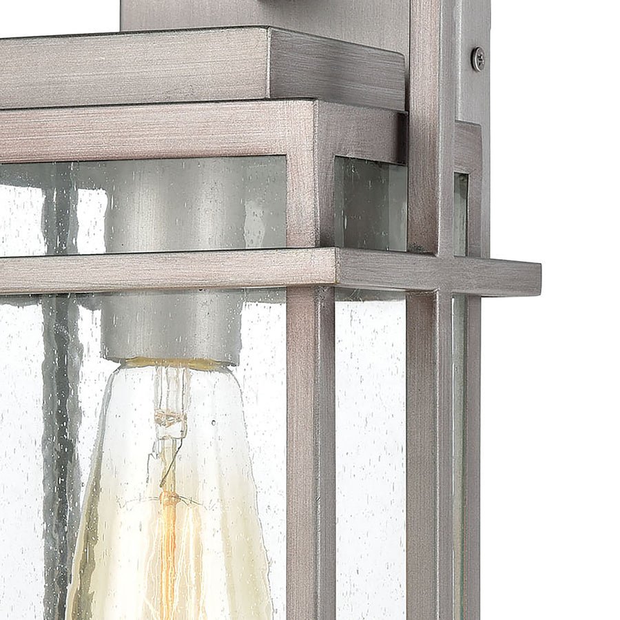 Breckenridge 7' 1 Light Sconce in Weathered Zinc