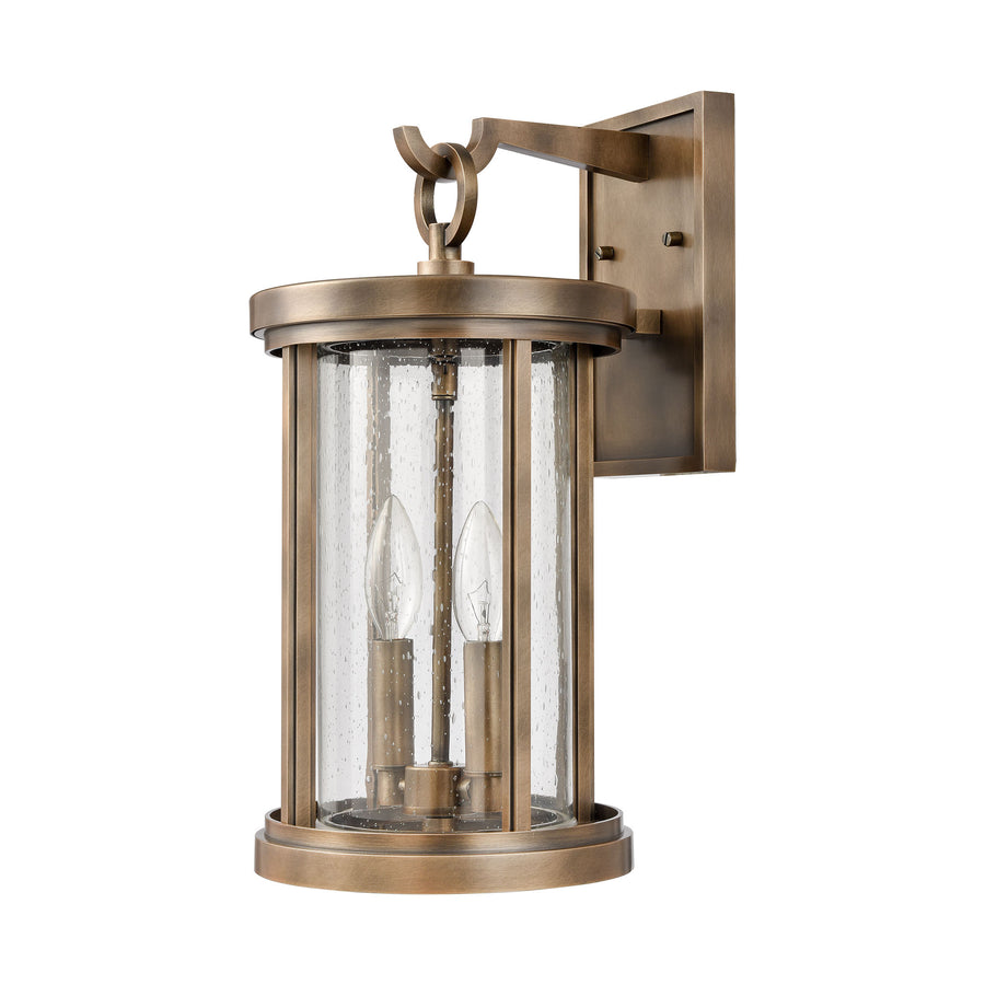 Brison 8' 2 Light Sconce in Vintage Brass