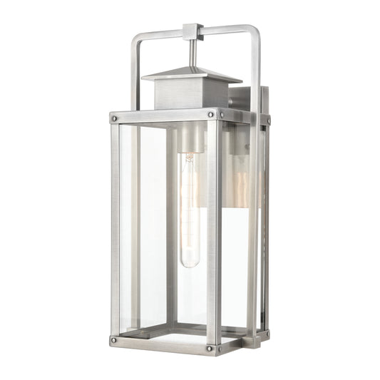 Crested Butte 8" 1 Light Sconce in Antique Brushed Aluminum