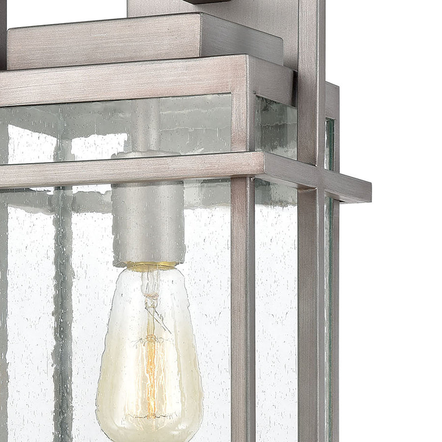 Breckenridge 8' 1 Light Sconce in Weathered Zinc