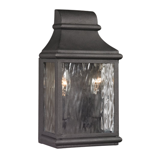 Forged Jefferson 6" 2 Light Sconce in Charcoal