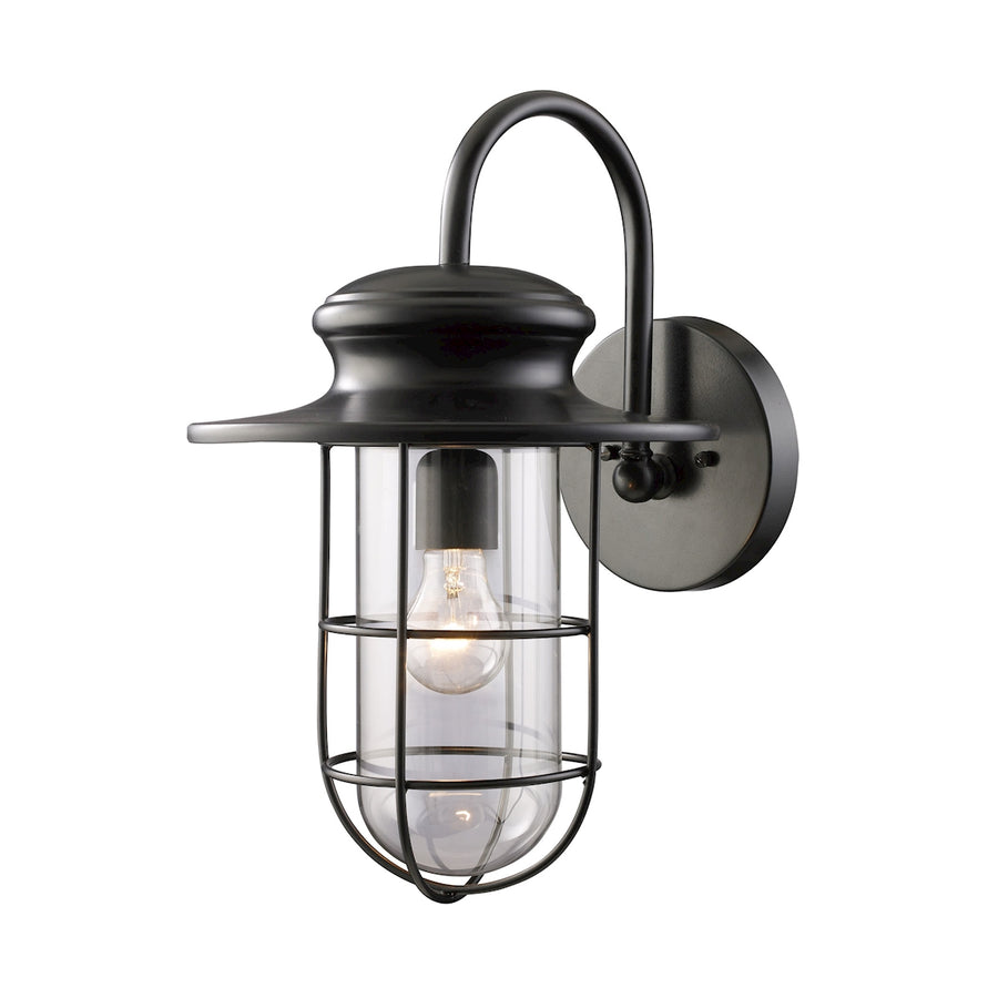 Portside 11' 1 Light Sconce in Matte Black