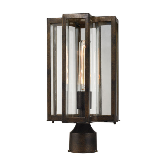 Bianca 1 Light Post Mount in Hazelnut Bronze