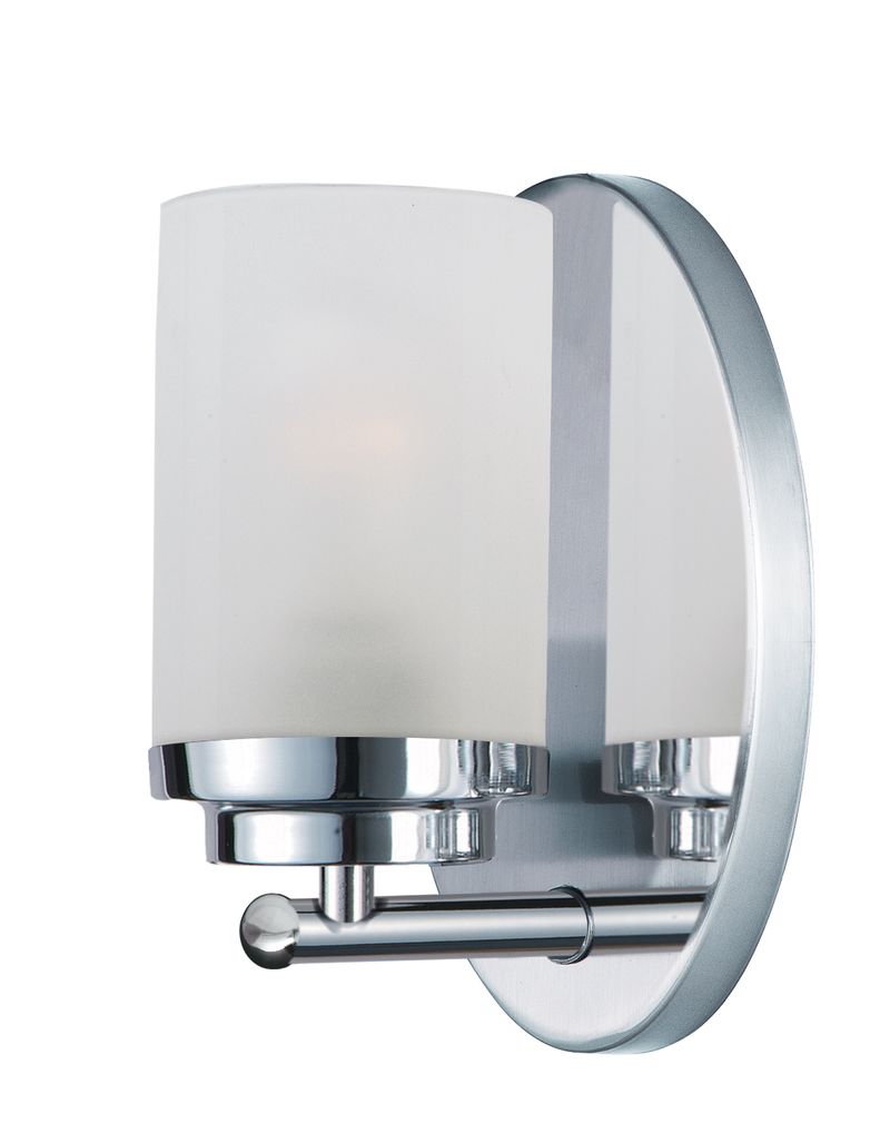Corona 4.5' Single Light Vanity Wall Sconce in Polished Chrome