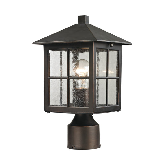 Shaker Heights 1 Light Post Mount in Hazelnut Bronze