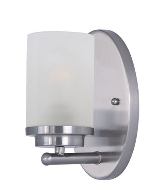 Corona 4.5' Single Light Vanity Wall Sconce in Satin Nickel